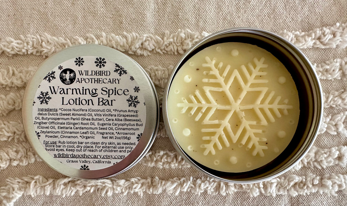 All Natural Warming Spice Lotion Bar