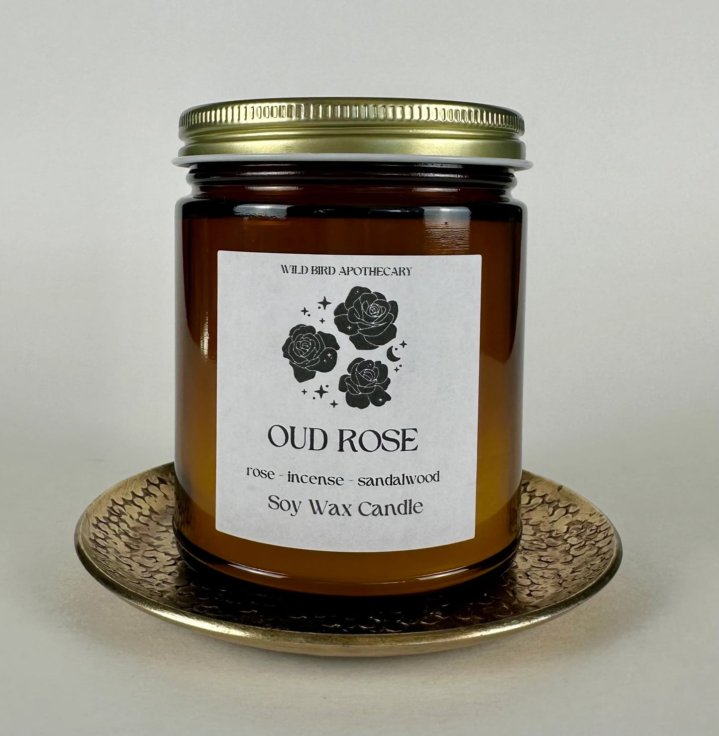 Oud Rose Natural Soy Candle