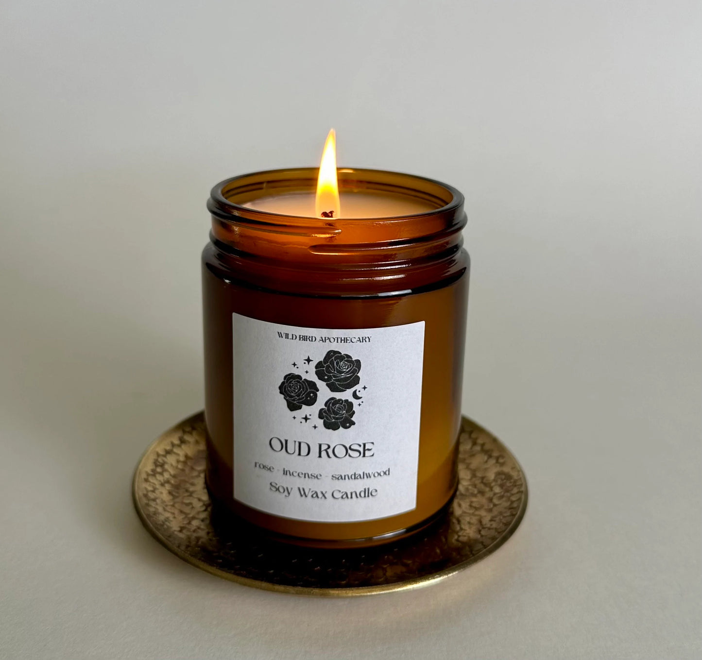 Oud Rose Natural Soy Candle