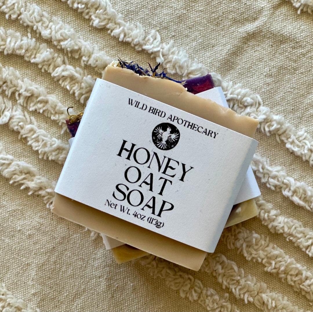 Handmade Honey Oat Bar Soap